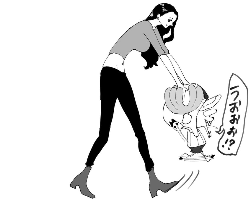 nico robin and tony tony chopper (one piece) drawn by tenteko_mm