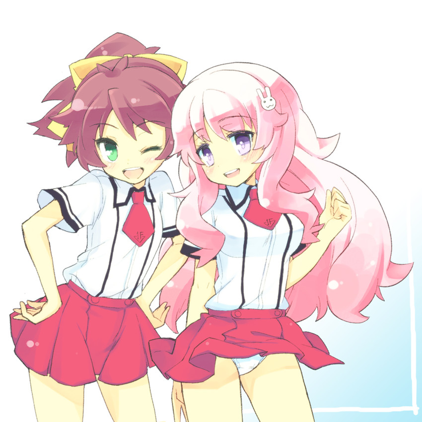himeji mizuki and shimada minami (baka to test to shoukanjuu) drawn by halo_(artist)
