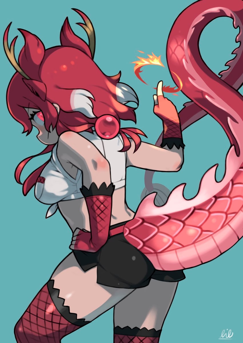 red dragon (kemono friends and 1 more) drawn by rinx