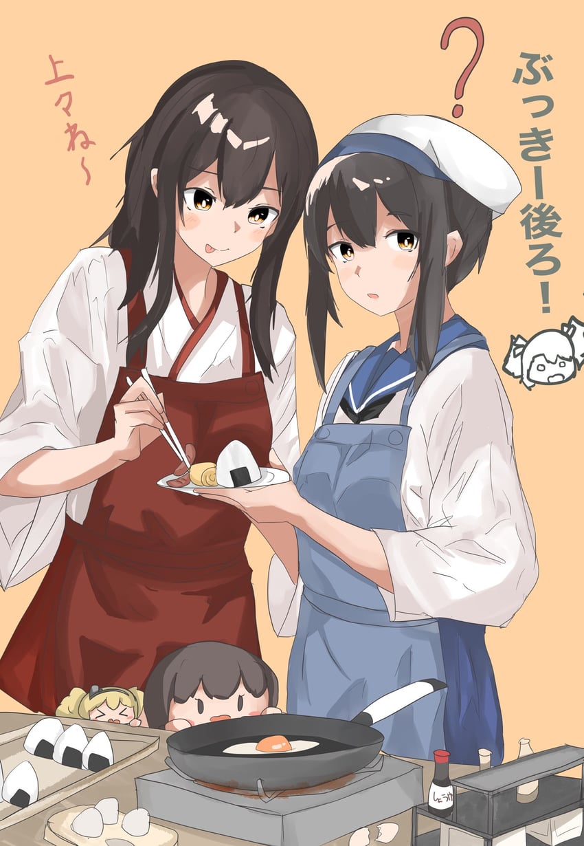 akagi, fubuki, zuikaku, and gambier bay (kantai collection) drawn by miron_(mirona33)