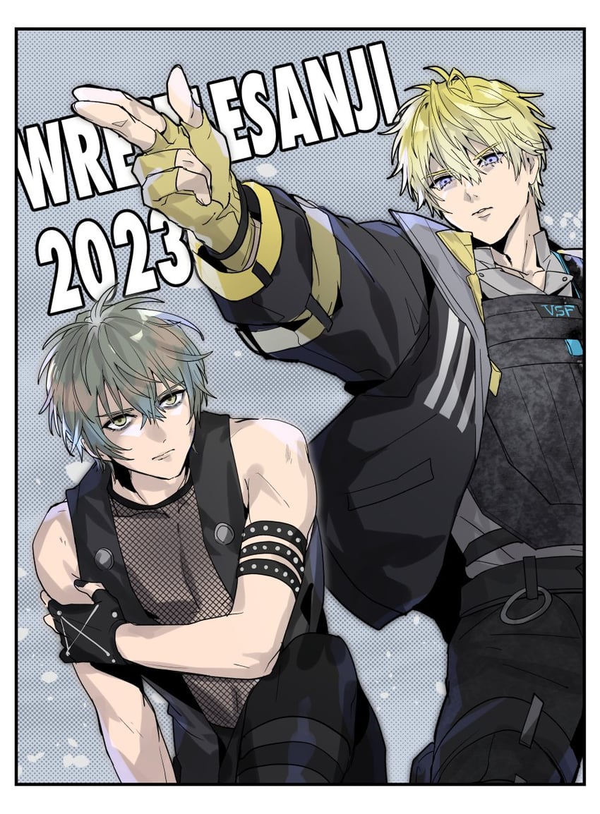 ike eveland and sonny brisko (nijisanji and 1 more) drawn by amikraamikra