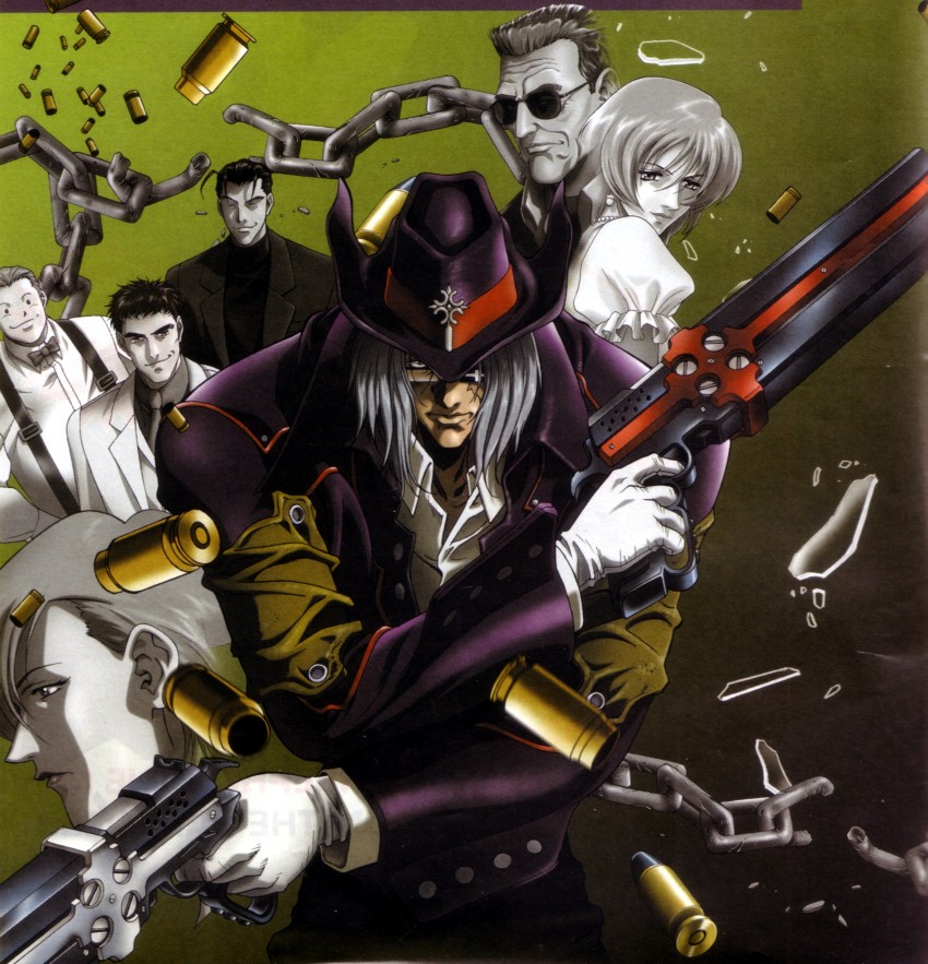 beyond the grave, harry macdowell, asagi maria, big daddy, bob poundmax, and 1 more (gungrave)