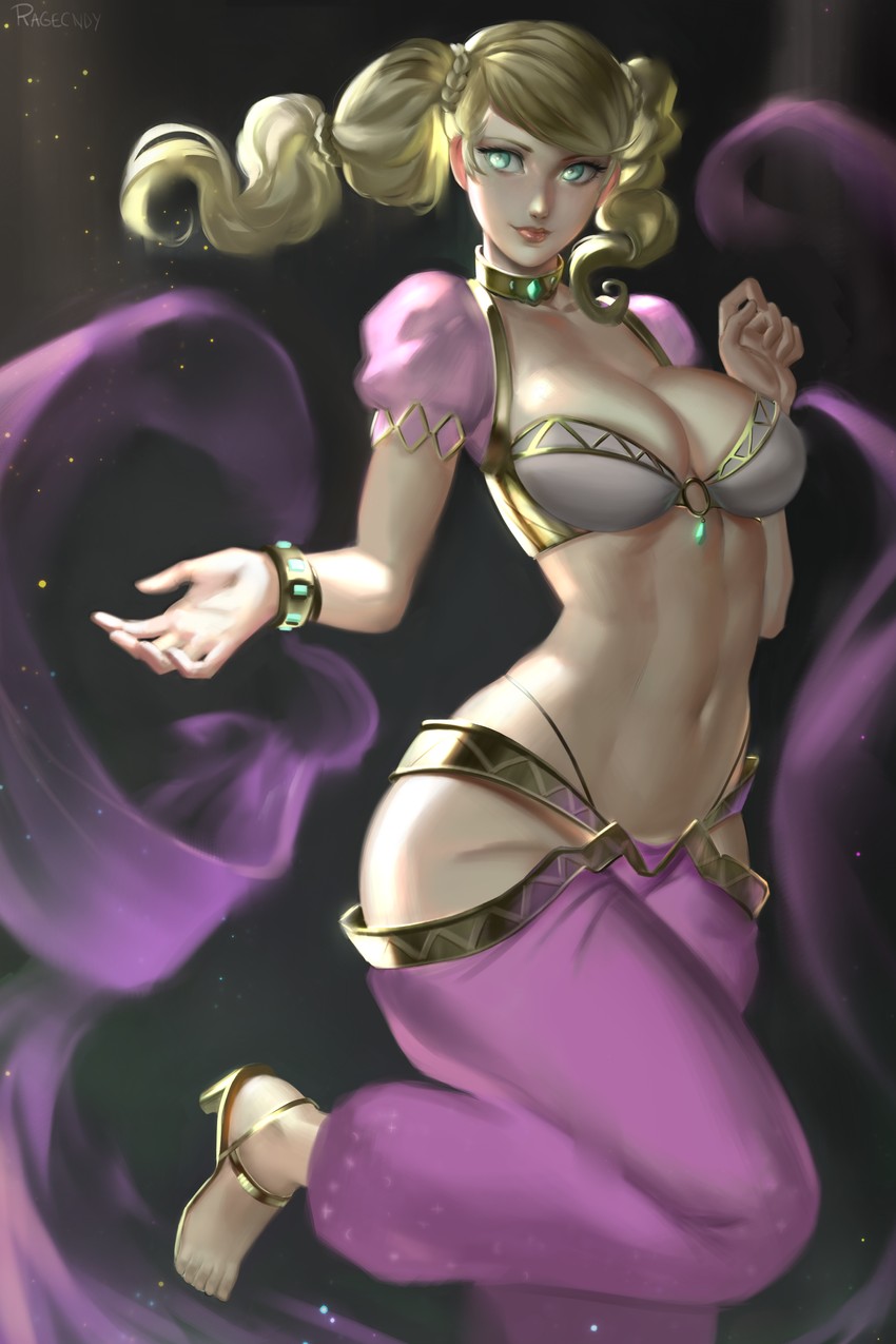 kujikawa rise and takamaki anne (persona and 4 more) drawn by ragecndy