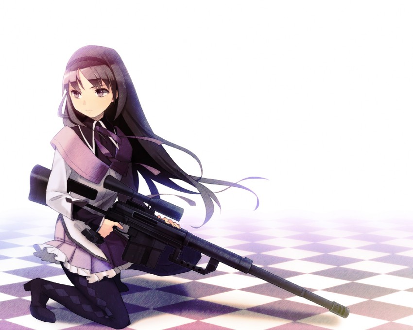 akemi homura (mahou shoujo madoka magica) drawn by tsurusaki_yuu
