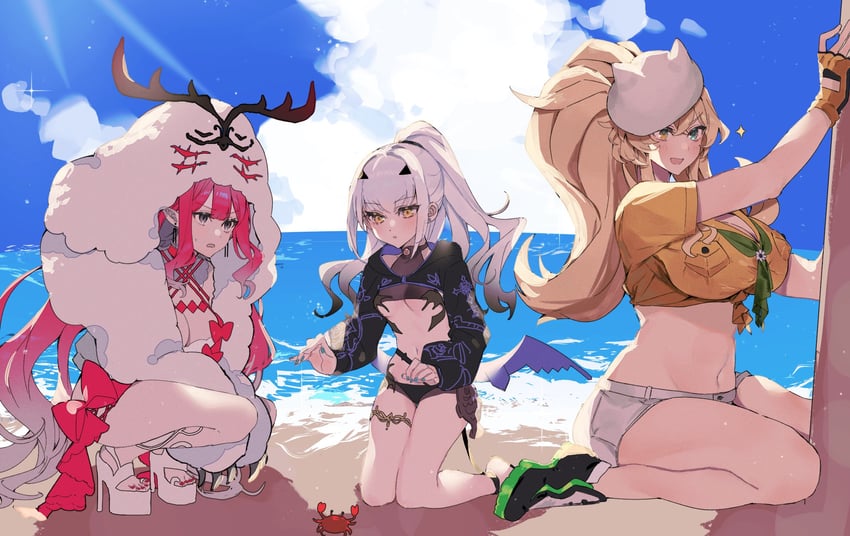 baobhan sith, melusine, barghest, and cernunnos (fate and 1 more) drawn by uxco0