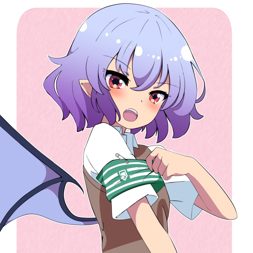 remilia scarlet and shirai kuroko (touhou and 2 more) drawn by new_kamiyan