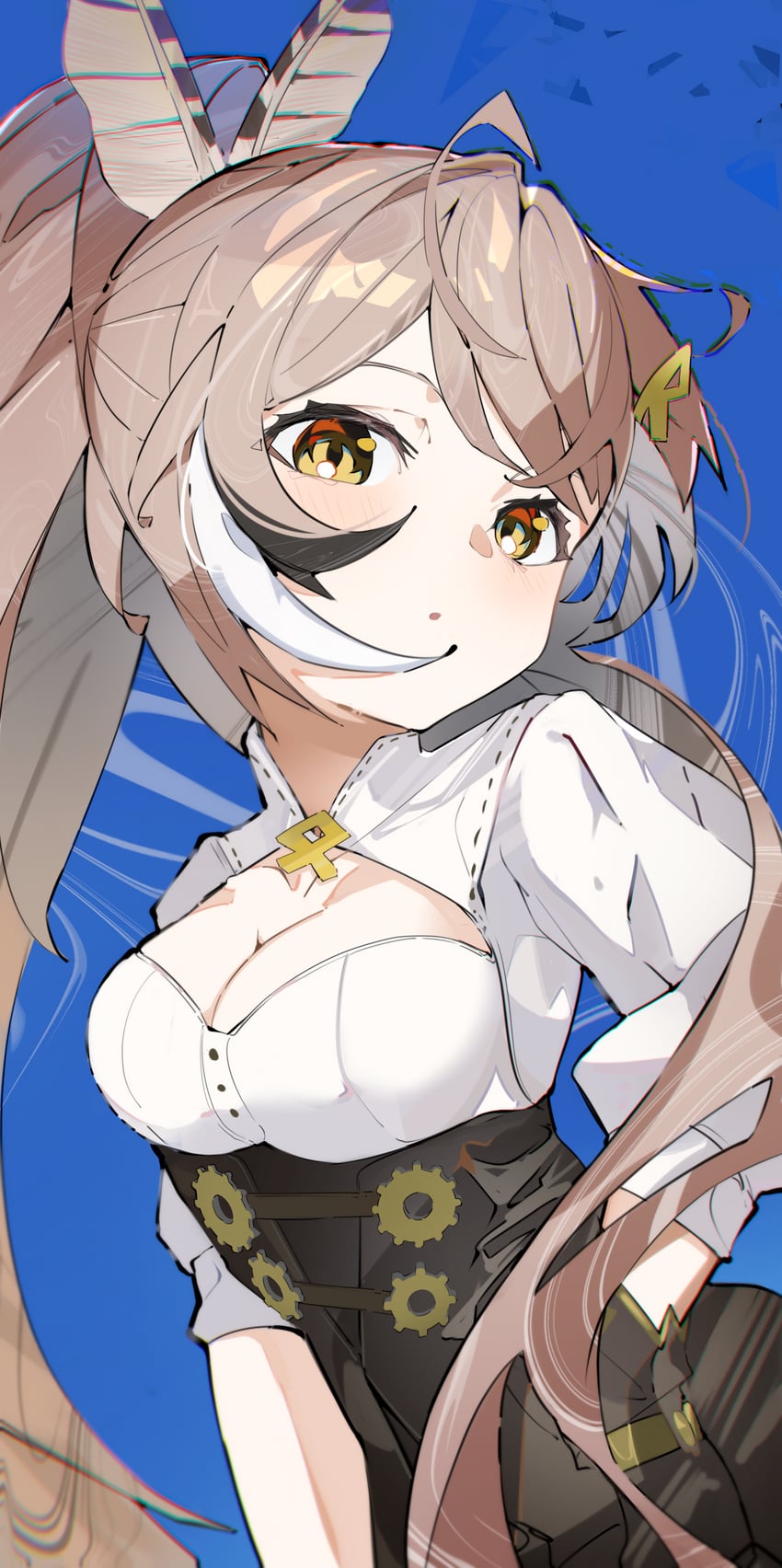 nanashi mumei (hololive and 1 more) drawn by sakusa_nn