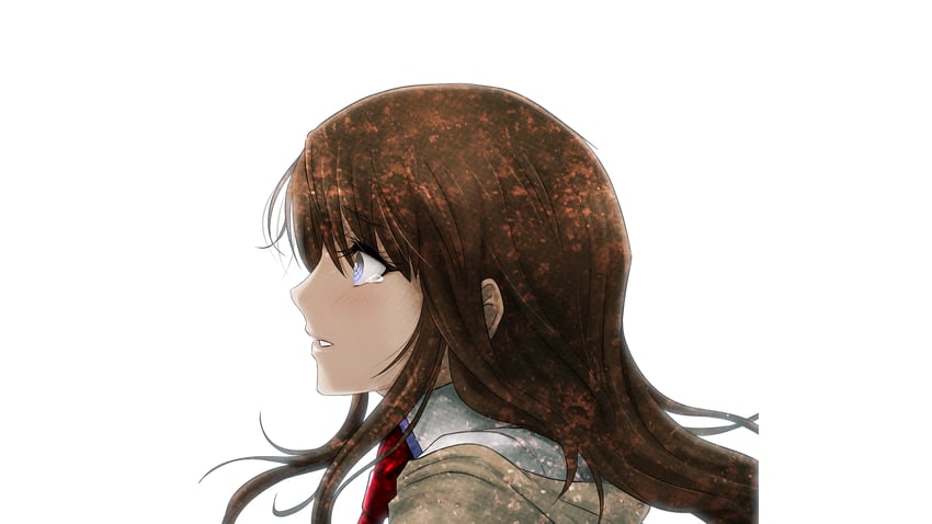 makise kurisu (science adventure and 1 more) drawn by huke