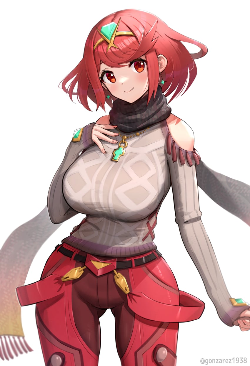pyra (xenoblade chronicles and 1 more) drawn by gonzarez