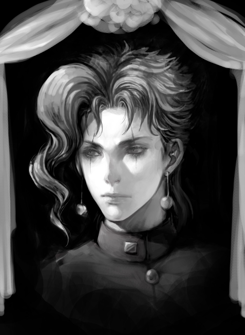 kakyoin noriaki (jojo no kimyou na bouken and 1 more) drawn by kangetsu_(fhalei)