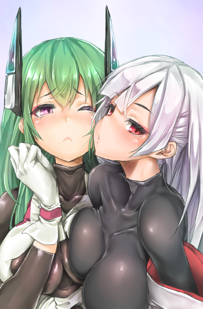 menou kaname and tsuru-chan (original) drawn by masuo