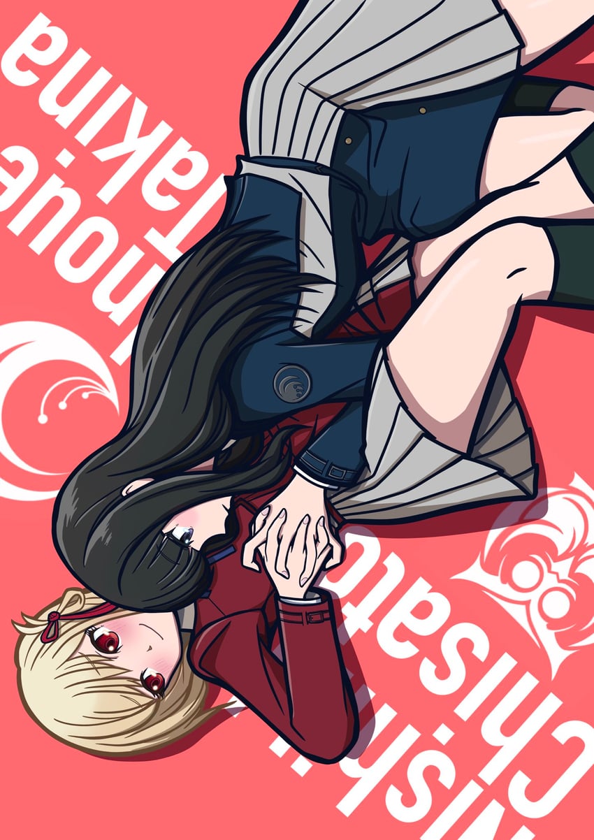 nishikigi chisato and inoue takina (lycoris recoil) drawn by hio_makoto