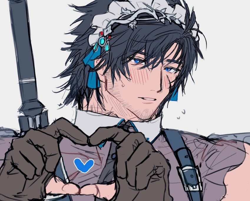 clive rosfield (final fantasy and 1 more) drawn by chi_no_su