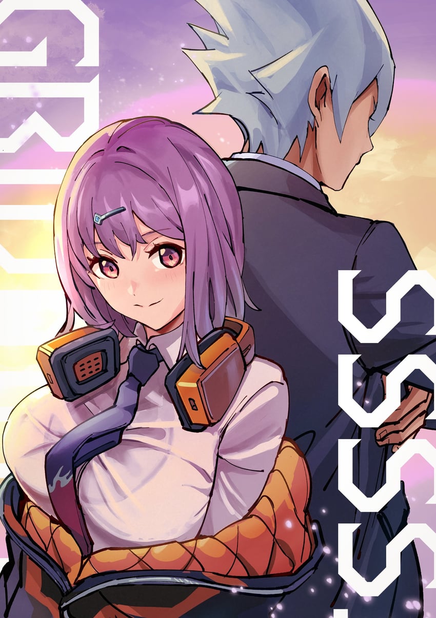 shinjou akane and anti (gridman universe and 1 more) drawn by sakamoto_(ojiojiojisanda)
