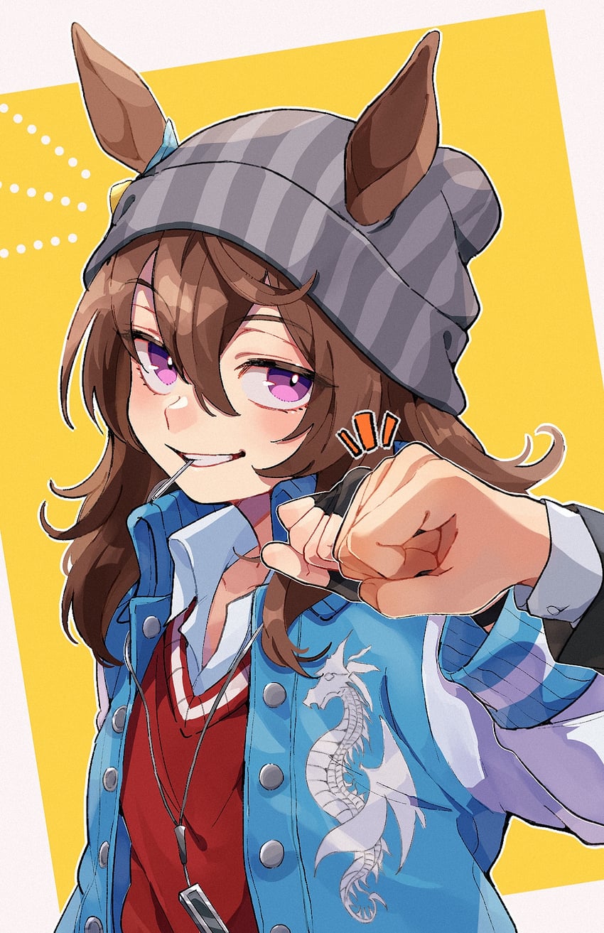 trainer and nakayama festa (umamusume) drawn by oage_(su4i7ri_u)