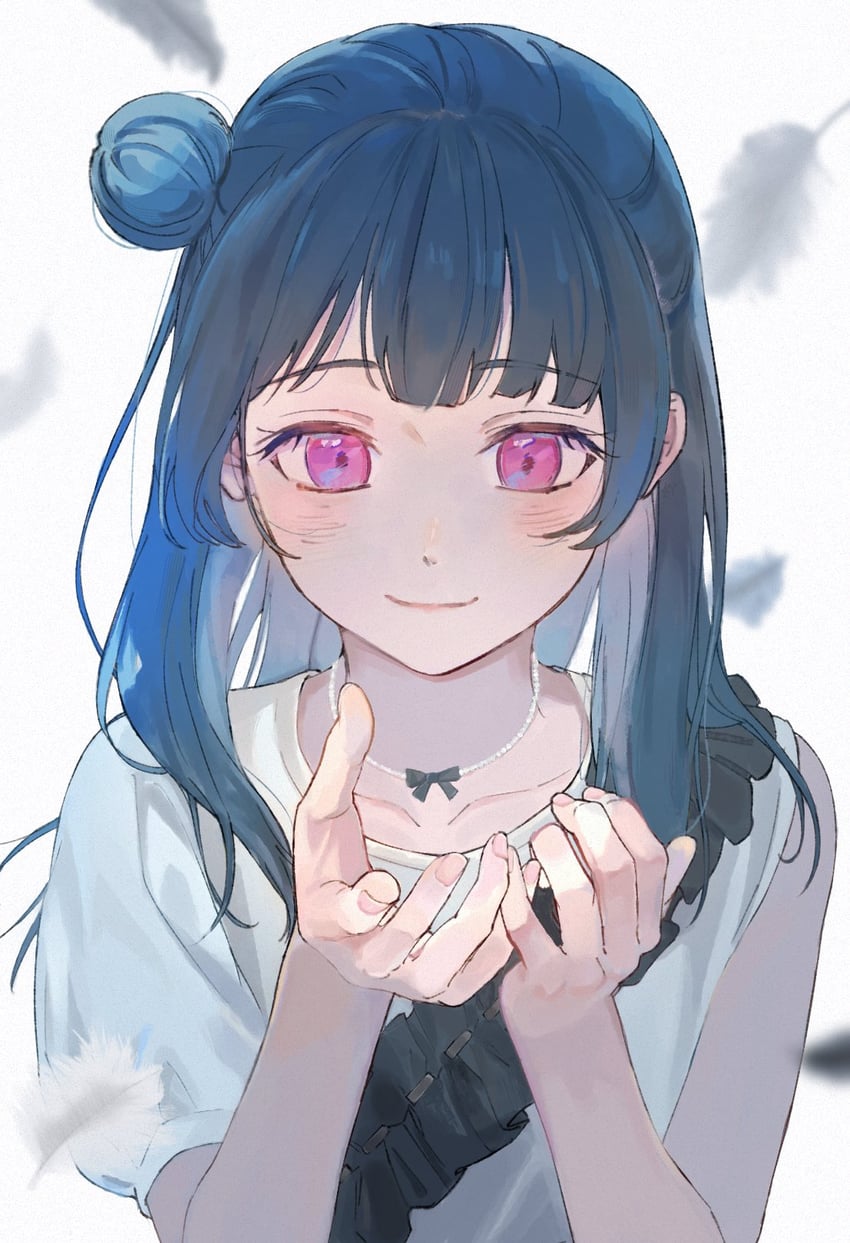 tsushima yoshiko (love live! and 1 more) drawn by book_the_star