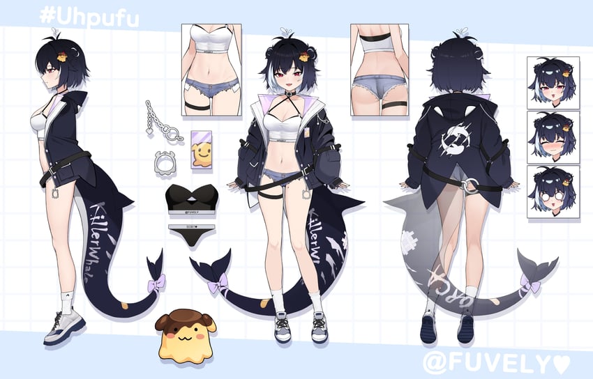 uhpufu (indie virtual youtuber) drawn by sbbs