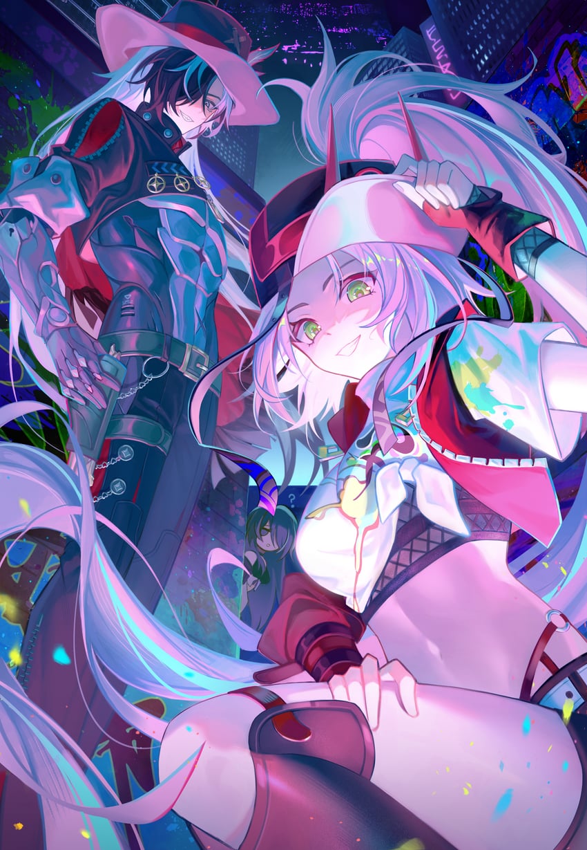 acheron, boothill, and rappa (honkai and 1 more) drawn by dogae