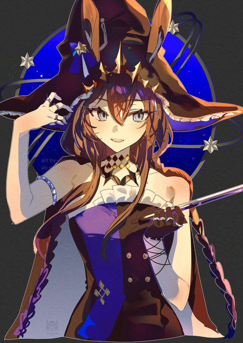 amiya (arknights and 1 more) drawn by yun-yang