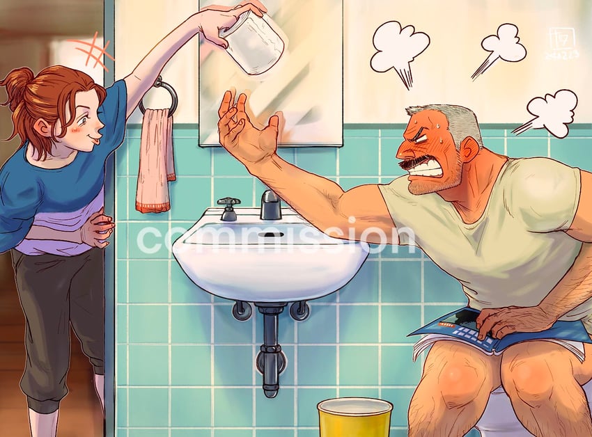 aaron gruber and madison (original) drawn by o_natsuo88