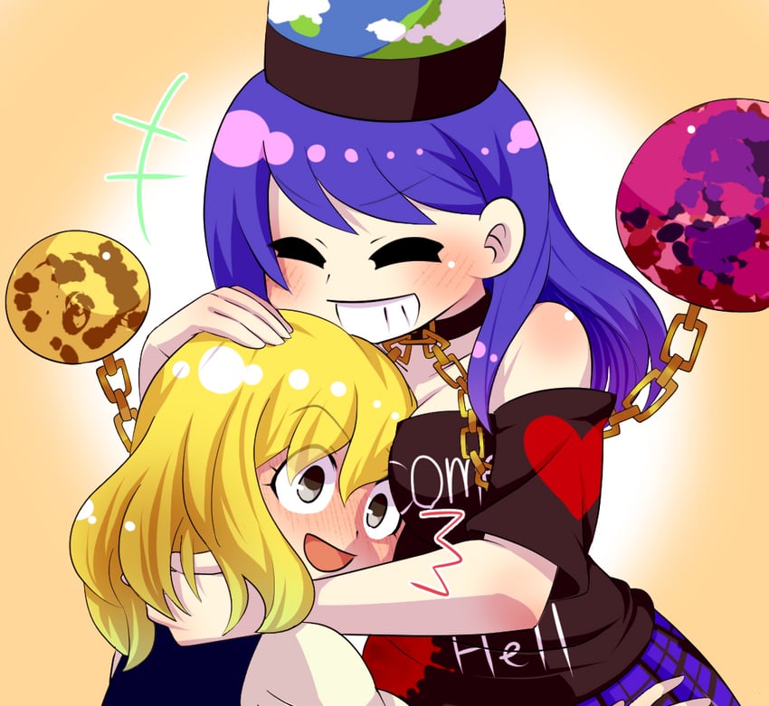 kirisame marisa and hecatia lapislazuli (touhou) drawn by kasugai_(de-tteiu)