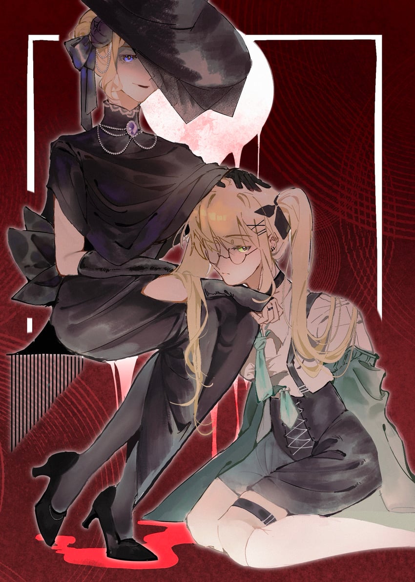 united kingdom and france (axis powers hetalia) drawn by cubeofd