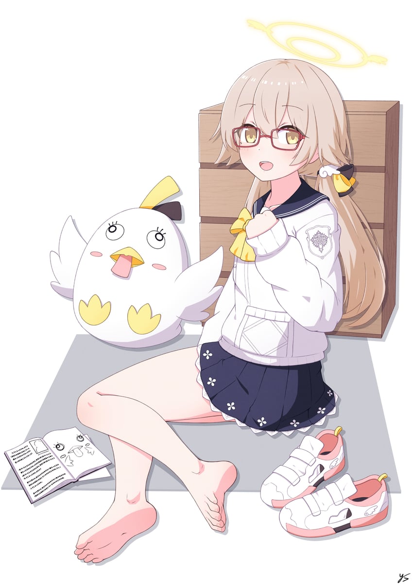 hifumi and peroro (blue archive) drawn by yashi_(hayashiki0404)
