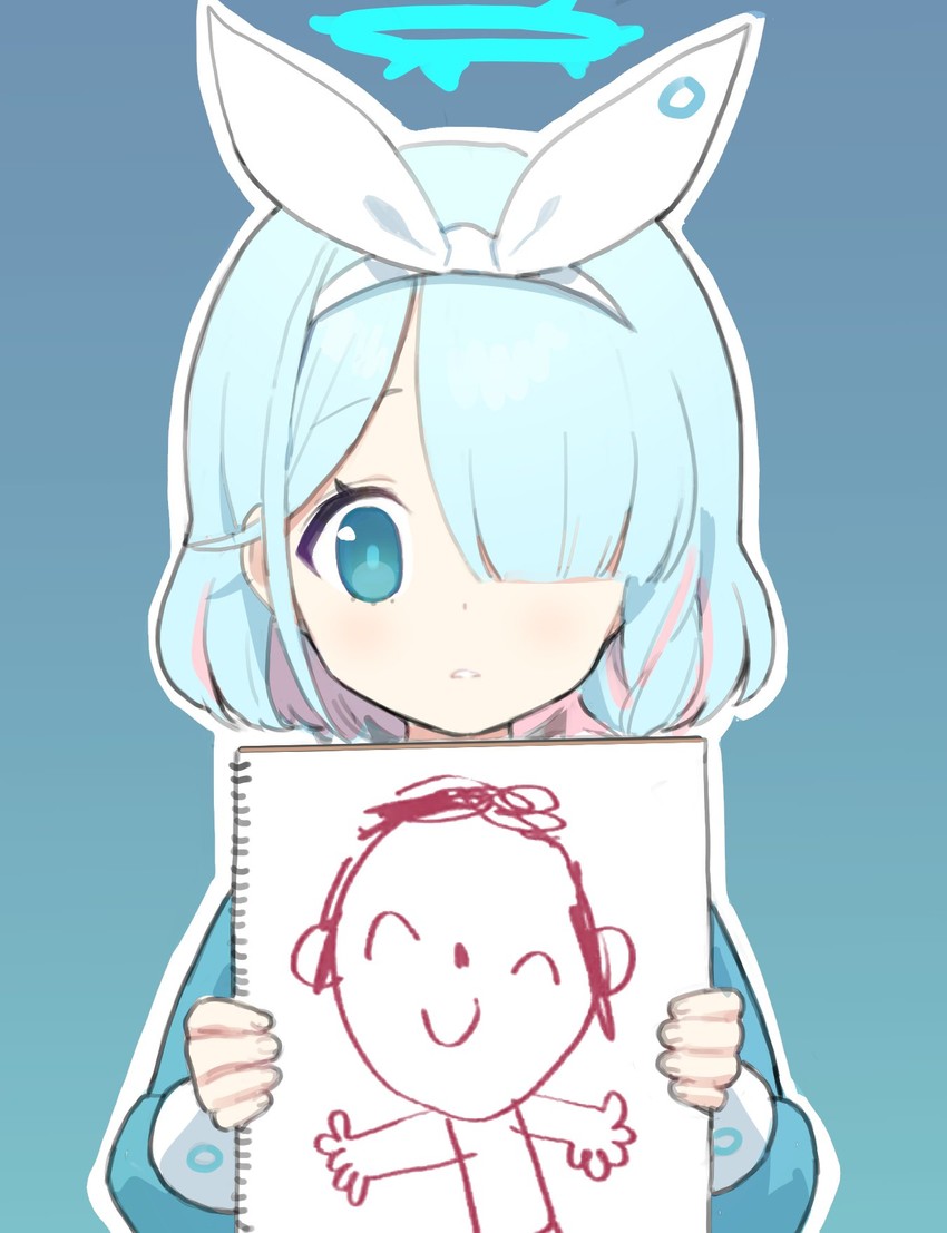 sensei, doodle sensei, and arona (blue archive) drawn by doremi_(doremi4704)