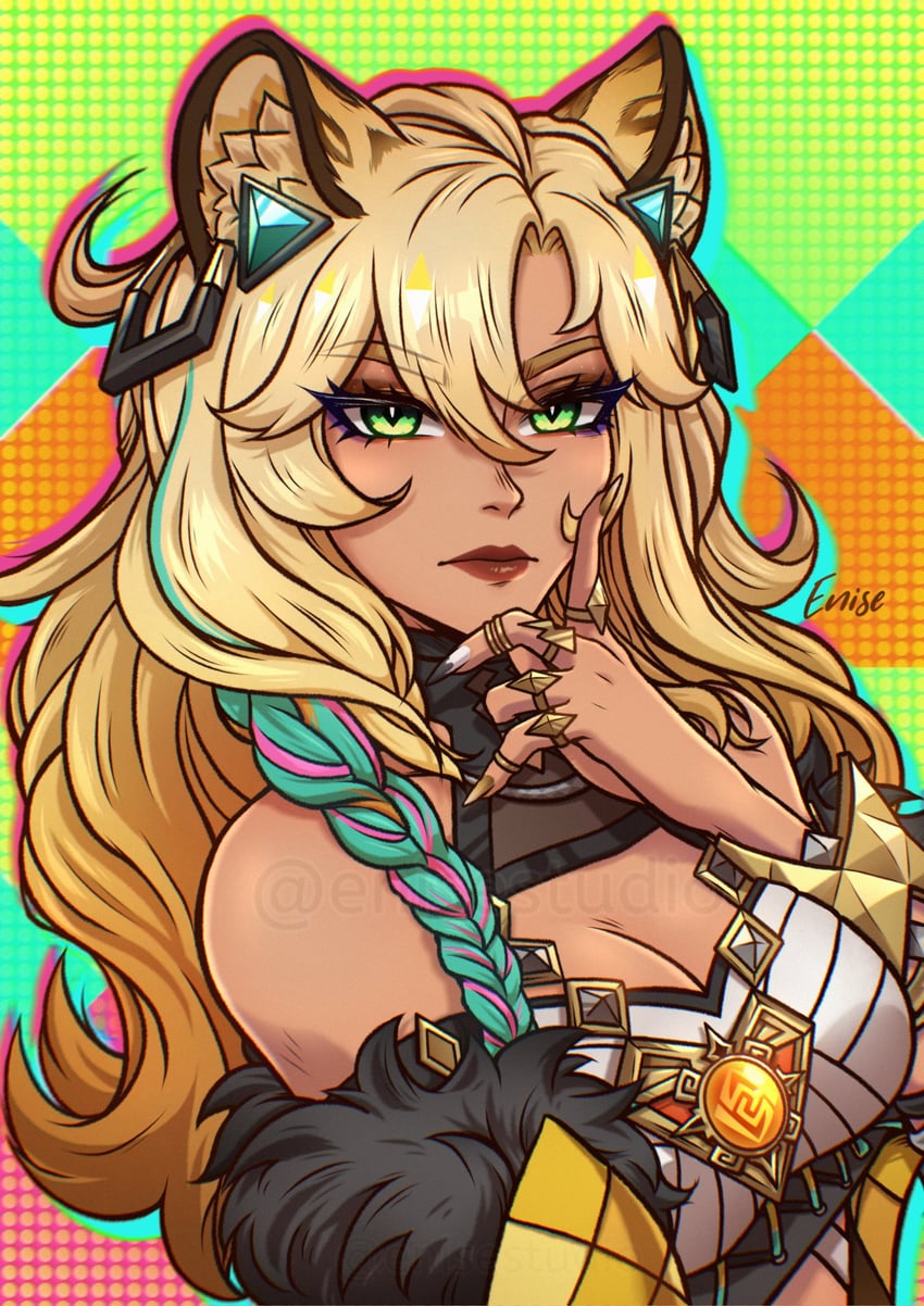 xilonen (genshin impact) drawn by enise