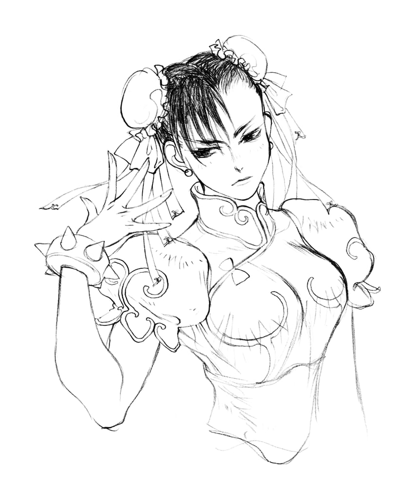 chun-li (street fighter and 1 more) drawn by nishimura_kinu