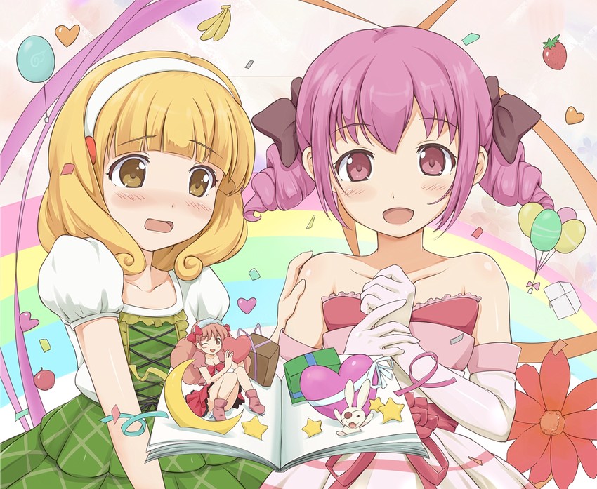 kise yayoi and hoshizora miyuki (precure and 1 more) drawn by utamaru_(konomix)