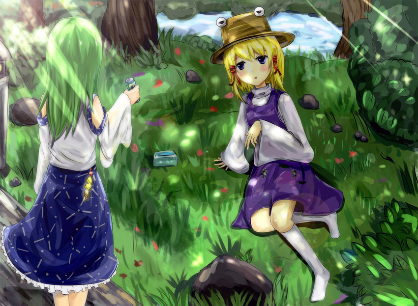 kochiya sanae and moriya suwako (touhou) drawn by kotou_(ko-tou)