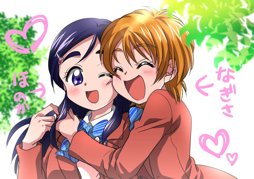 misumi nagisa and yukishiro honoka (precure and 1 more) drawn by sakusakamin