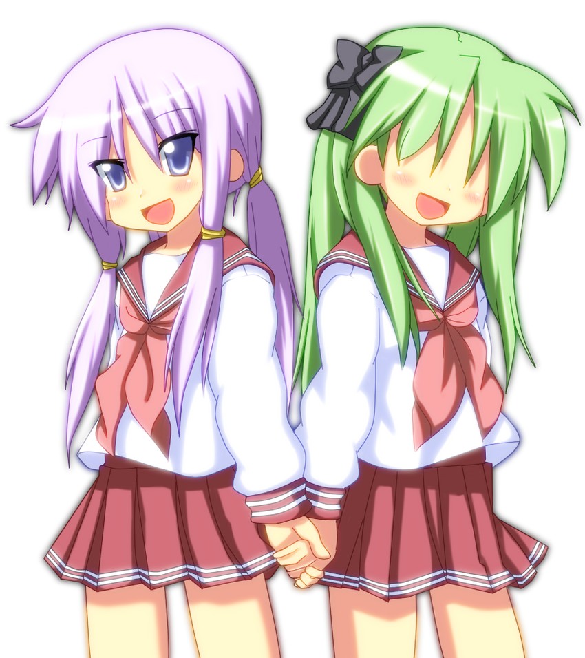 hiiragi kagami and yamanobe tamaki (lucky star) drawn by mai_(t-5)