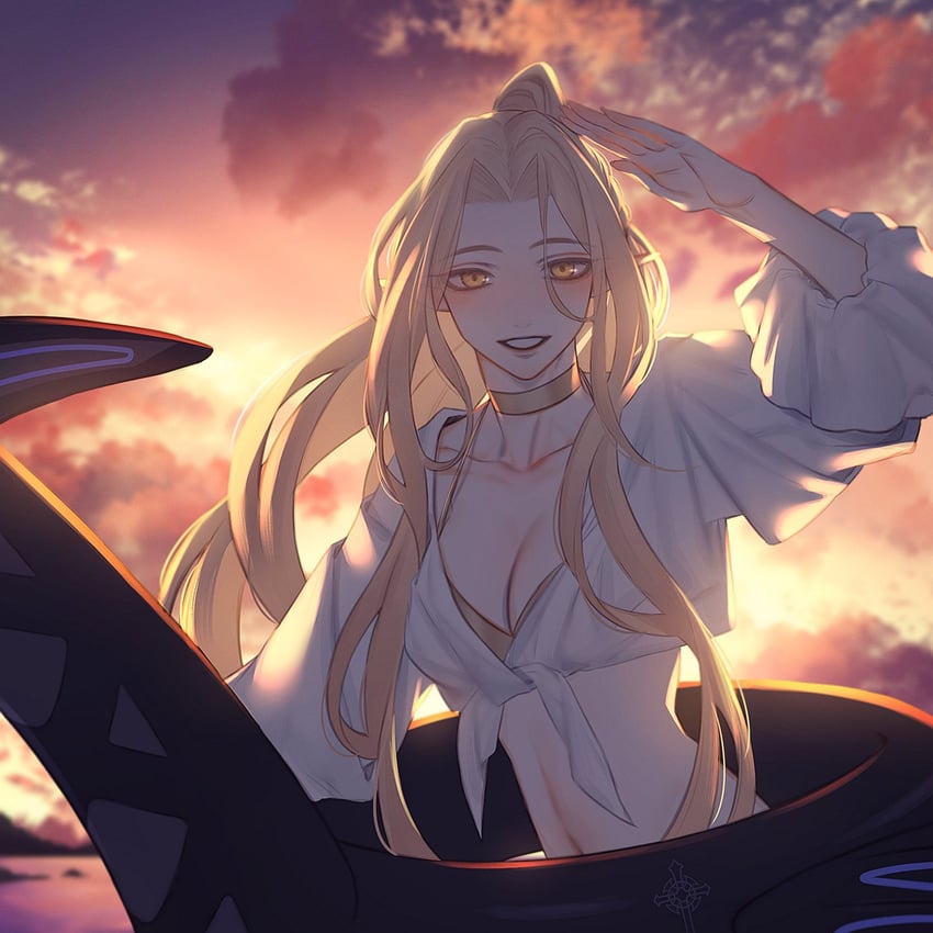 melusine and aurora (fate and 1 more) drawn by hochikass