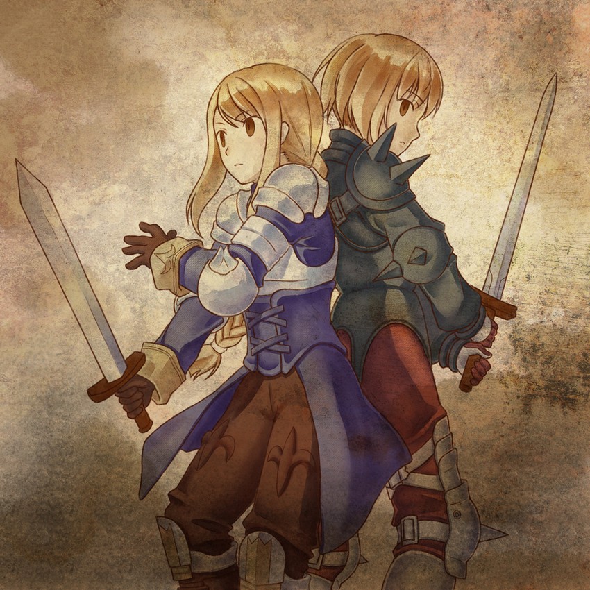 agrias oaks and ramza beoulve (final fantasy and 1 more) drawn by angelsyndrome