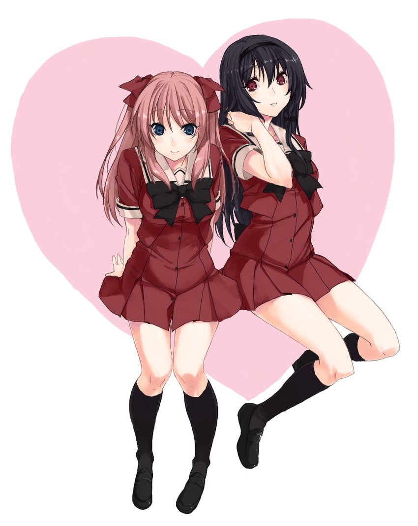 azumi risa and ayase miya (sono hanabira ni kuchizuke wo) drawn by kirisato_itsuki