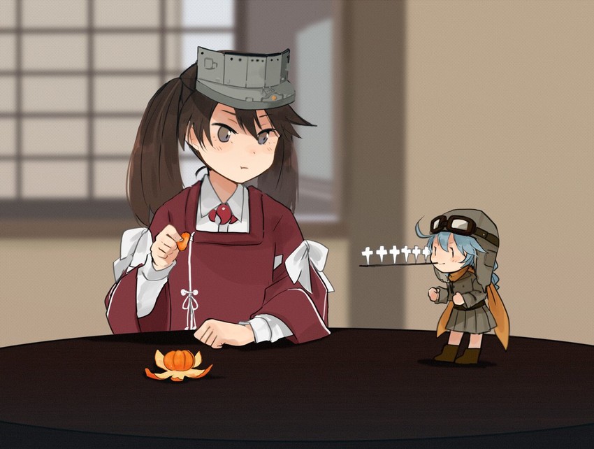 ryuujou, fairy, and type 0 fighter model 62 fairy (kantai collection) drawn by annin_musou