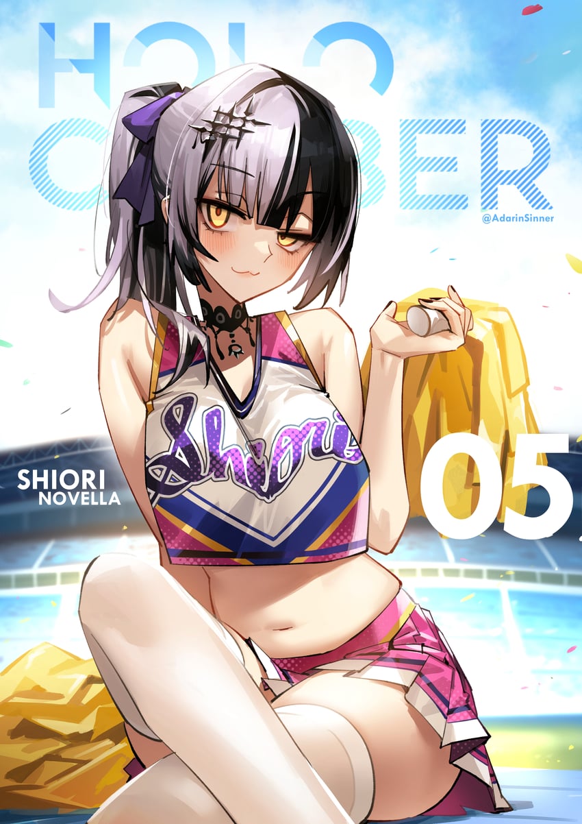 shiori novella (hololive and 1 more) drawn by adarin