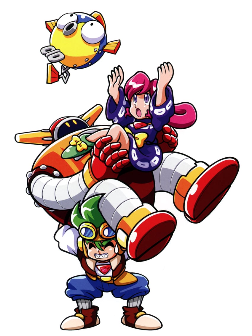 elle moon, huck londo, and gush (clockwork aquario)