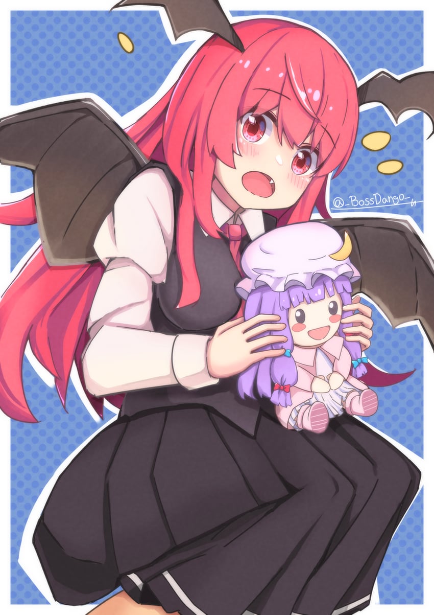 patchouli knowledge and koakuma (touhou) drawn by boss9331