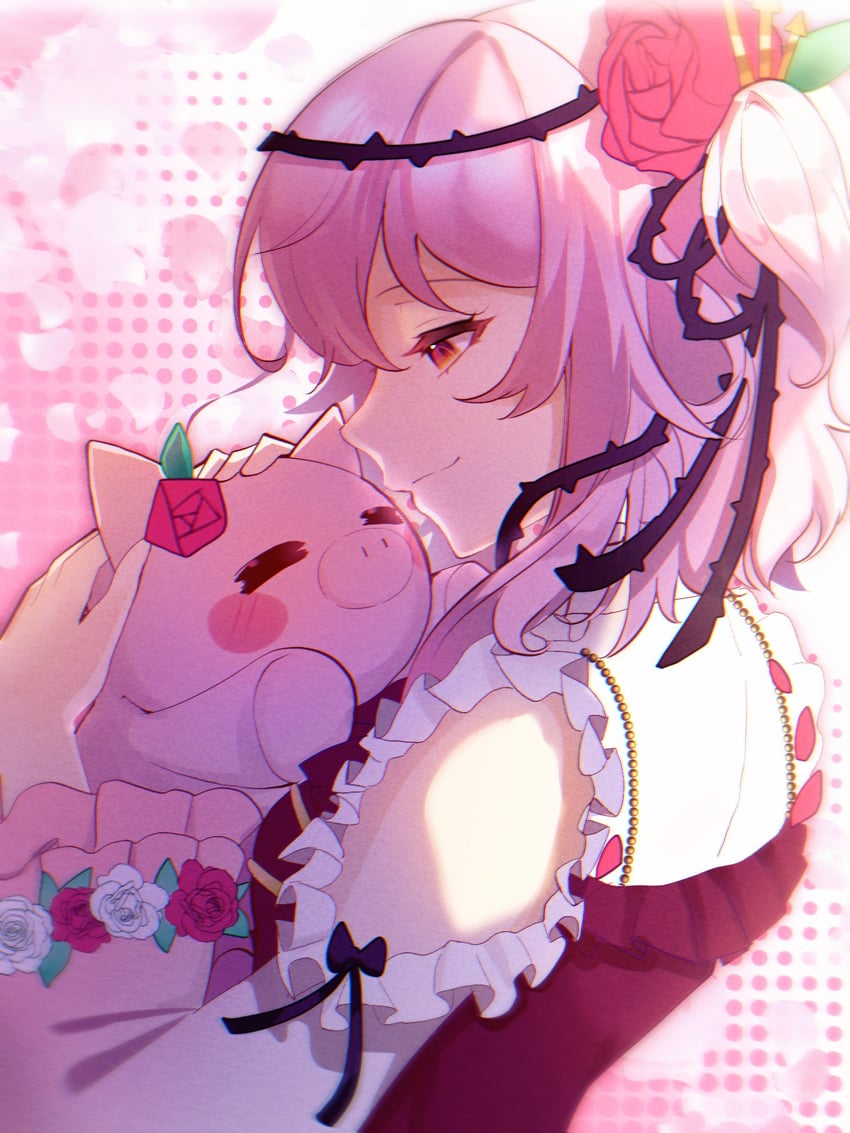 rosemi lovelock and rosebud (nijisanji and 1 more) drawn by o0114