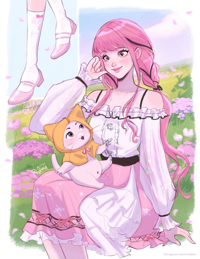nikki, momo, and perfect start (nikki and 1 more) drawn by storijuna