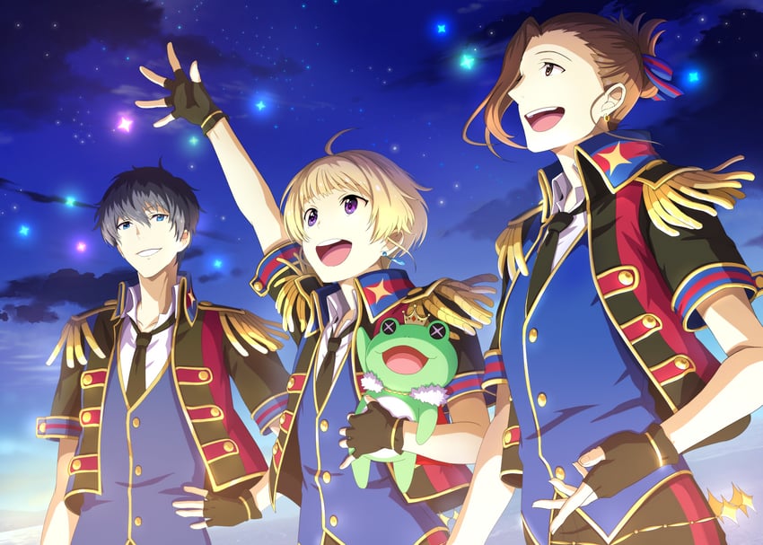 pierre bichelberger, watanabe minori, takajo kyoji, and kaerre (idolmaster and 1 more) drawn by maji_(eau-fumeuse0207)