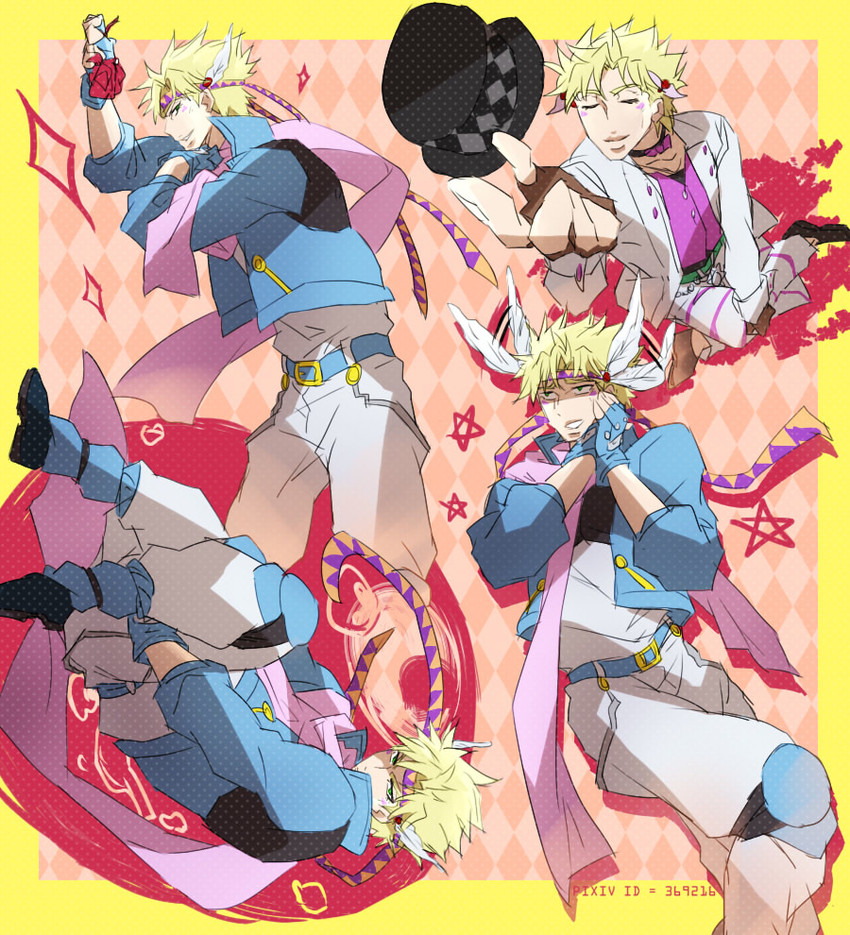 caesar anthonio zeppeli (jojo no kimyou na bouken and 1 more) drawn by ankai_(rappelzankai)