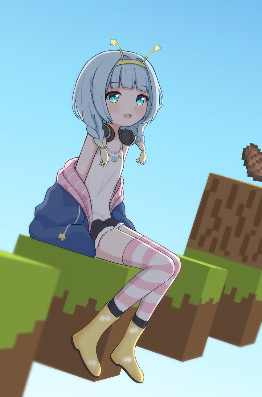 jelly hoshiumi (minecraft and 3 more) drawn by szenae