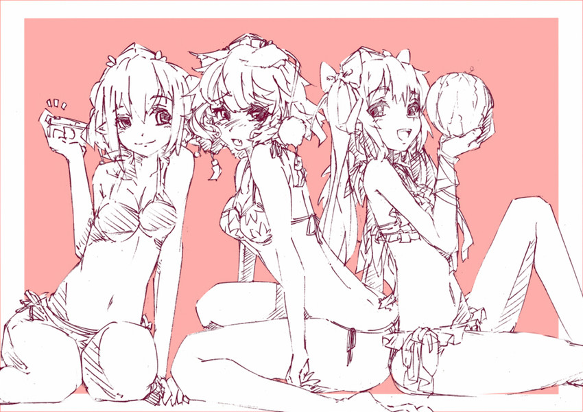 shameimaru aya, inubashiri momiji, and himekaidou hatate (touhou) drawn by toor_0111