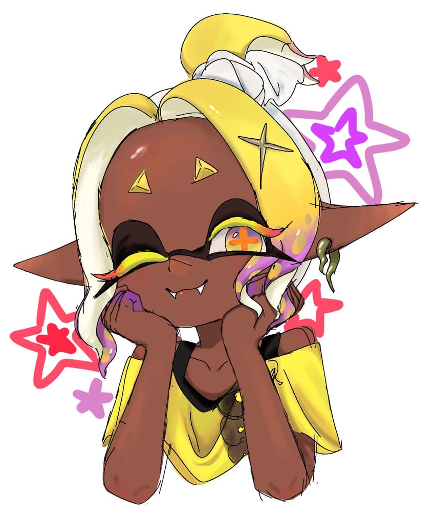 frye (splatoon and 1 more) drawn by 4xb_3s2