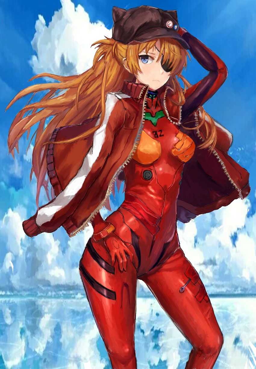 souryuu asuka langley (neon genesis evangelion and 2 more) drawn by baise_gaota_zhi_shu
