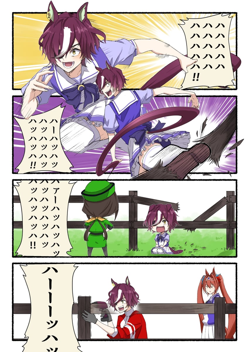 daiwa scarlet, tanino gimlet, and hayakawa tazuna (umamusume) drawn by luna_(gkluna_mas)